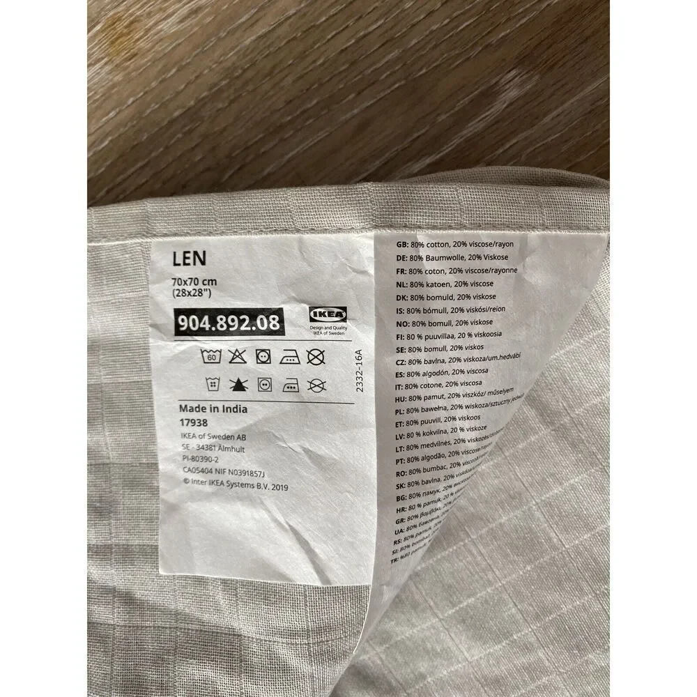 Ikea Hand Grid Lines Moon Pattern Hand Towel